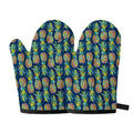 Colorful Pineapple Pattern Print Oven Mitts