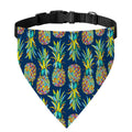 Colorful Pineapple Pattern Print Over The Collar Dog Bandana