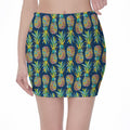 Colorful Pineapple Pattern Print Pencil Mini Skirt