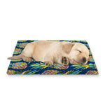 Colorful Pineapple Pattern Print Pet Cooling Mat Cover