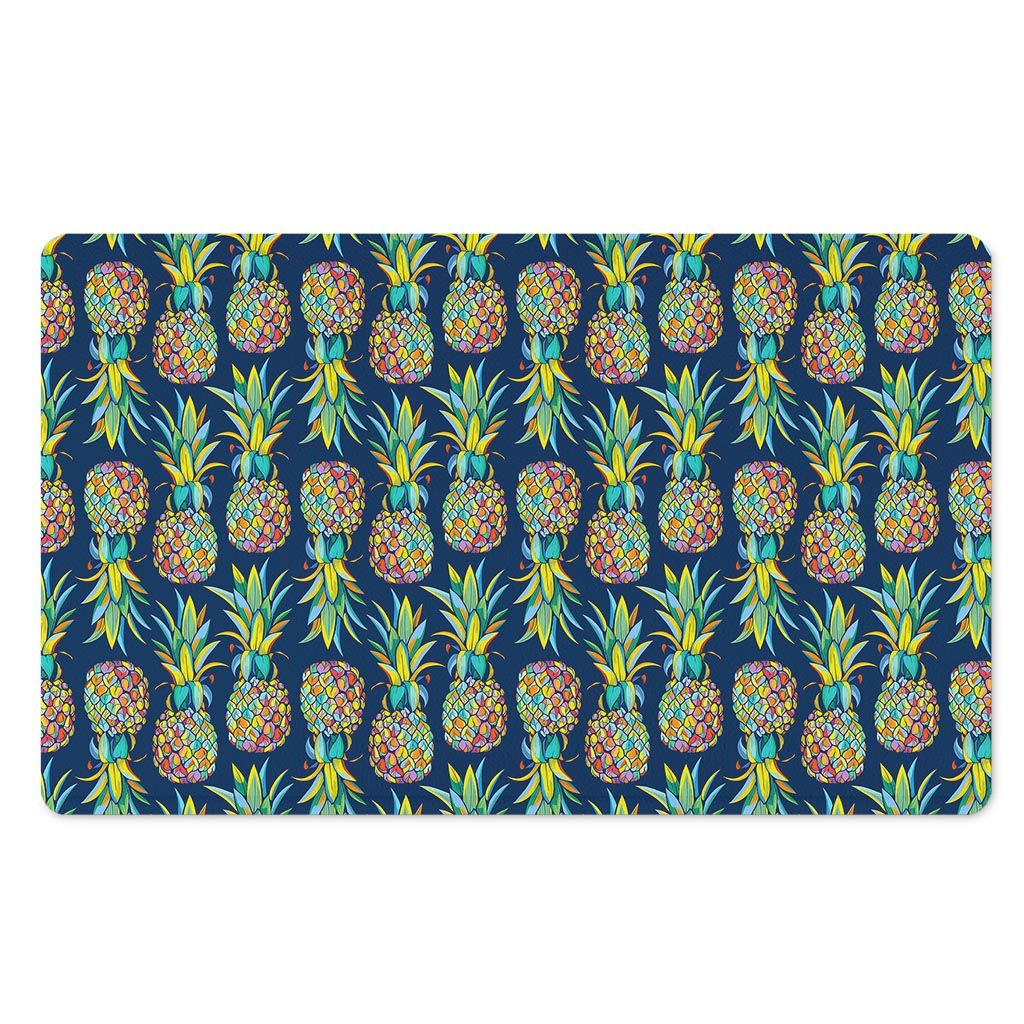 Colorful Pineapple Pattern Print Polyester Doormat