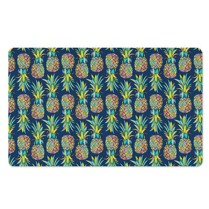 Colorful Pineapple Pattern Print Polyester Doormat