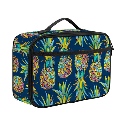Colorful Pineapple Pattern Print Portable Lunch Bag