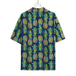 Colorful Pineapple Pattern Print Rayon Hawaiian Shirt