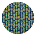 Colorful Pineapple Pattern Print Round Blanket