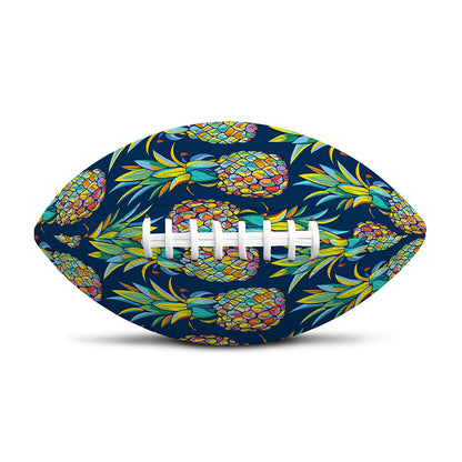 Colorful Pineapple Pattern Print Rugby Ball