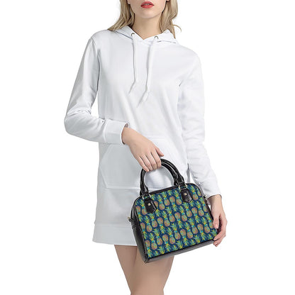 Colorful Pineapple Pattern Print Shoulder Handbag