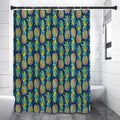 Colorful Pineapple Pattern Print Shower Curtain