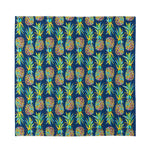 Colorful Pineapple Pattern Print Silk Bandana