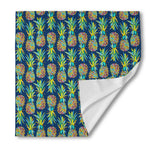 Colorful Pineapple Pattern Print Silk Bandana