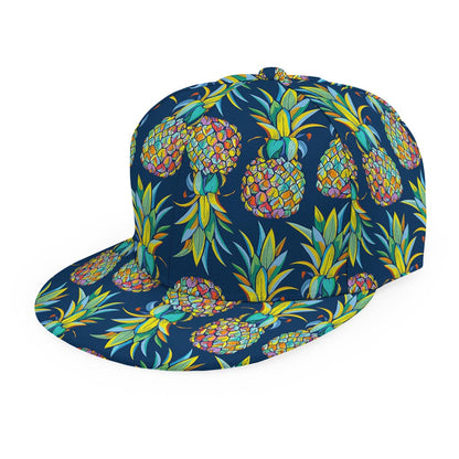 Colorful Pineapple Pattern Print Snapback Cap