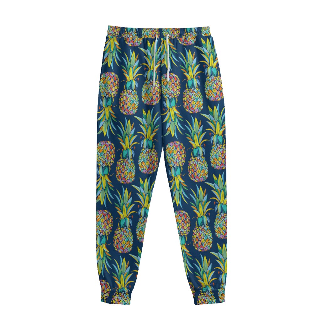 Colorful Pineapple Pattern Print Sweatpants