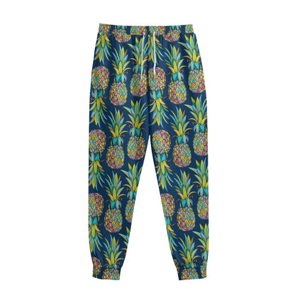 Colorful Pineapple Pattern Print Sweatpants