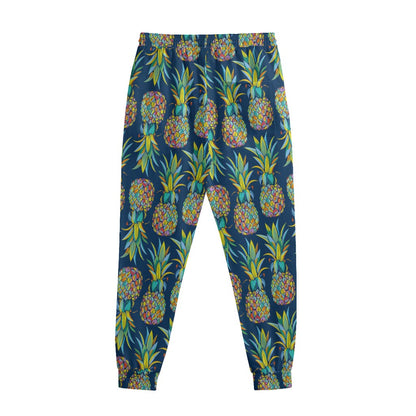 Colorful Pineapple Pattern Print Sweatpants