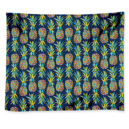 Colorful Pineapple Pattern Print Tapestry