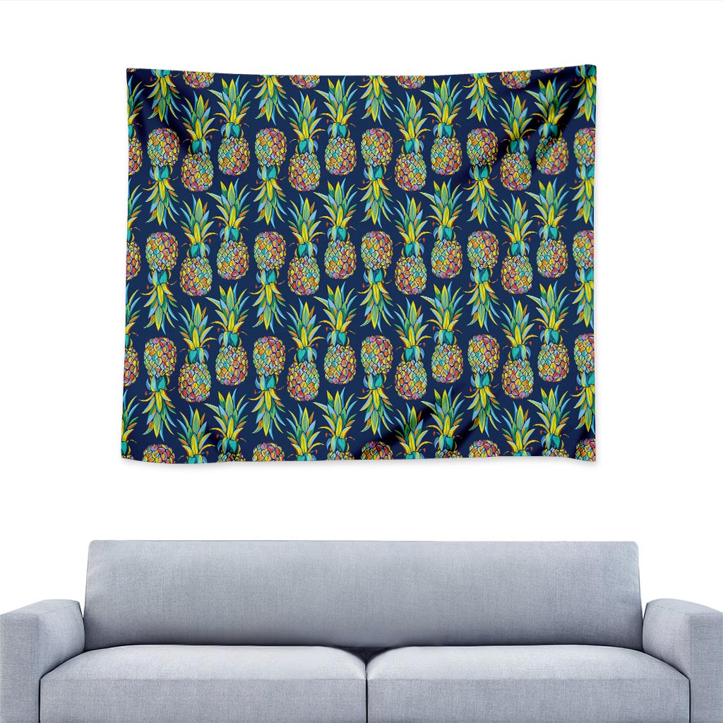 Colorful Pineapple Pattern Print Tapestry