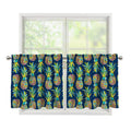 Colorful Pineapple Pattern Print Tier Curtains
