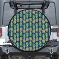 Colorful Pineapple Pattern Print Tire Cover