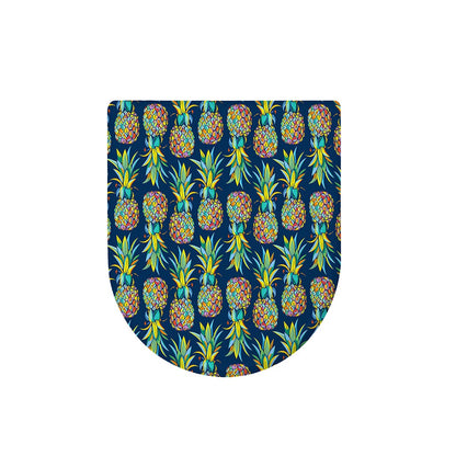 Colorful Pineapple Pattern Print Toilet Lid Cover