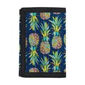 Colorful Pineapple Pattern Print Trifold Wallet