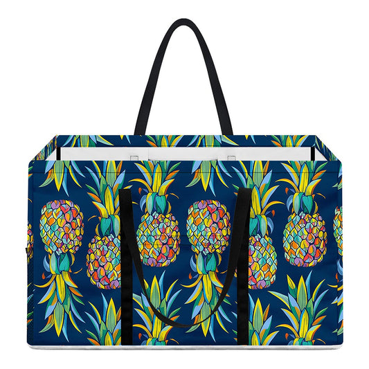 Colorful Pineapple Pattern Print Utility Tote Bag