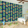 Colorful Pineapple Pattern Print Wall Sticker