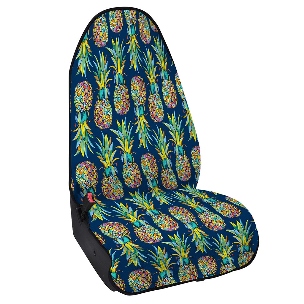 Colorful Pineapple Pattern Print Waterproof Car Seat Cover