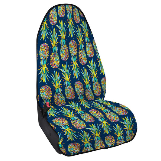 Colorful Pineapple Pattern Print Waterproof Car Seat Cover