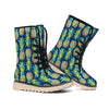 Colorful Pineapple Pattern Print Winter Boots