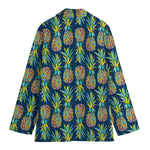 Colorful Pineapple Pattern Print Women's Blazer