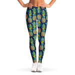 Colorful Pineapple Pattern Print Women's Leggings