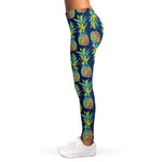 Colorful Pineapple Pattern Print Women's Leggings