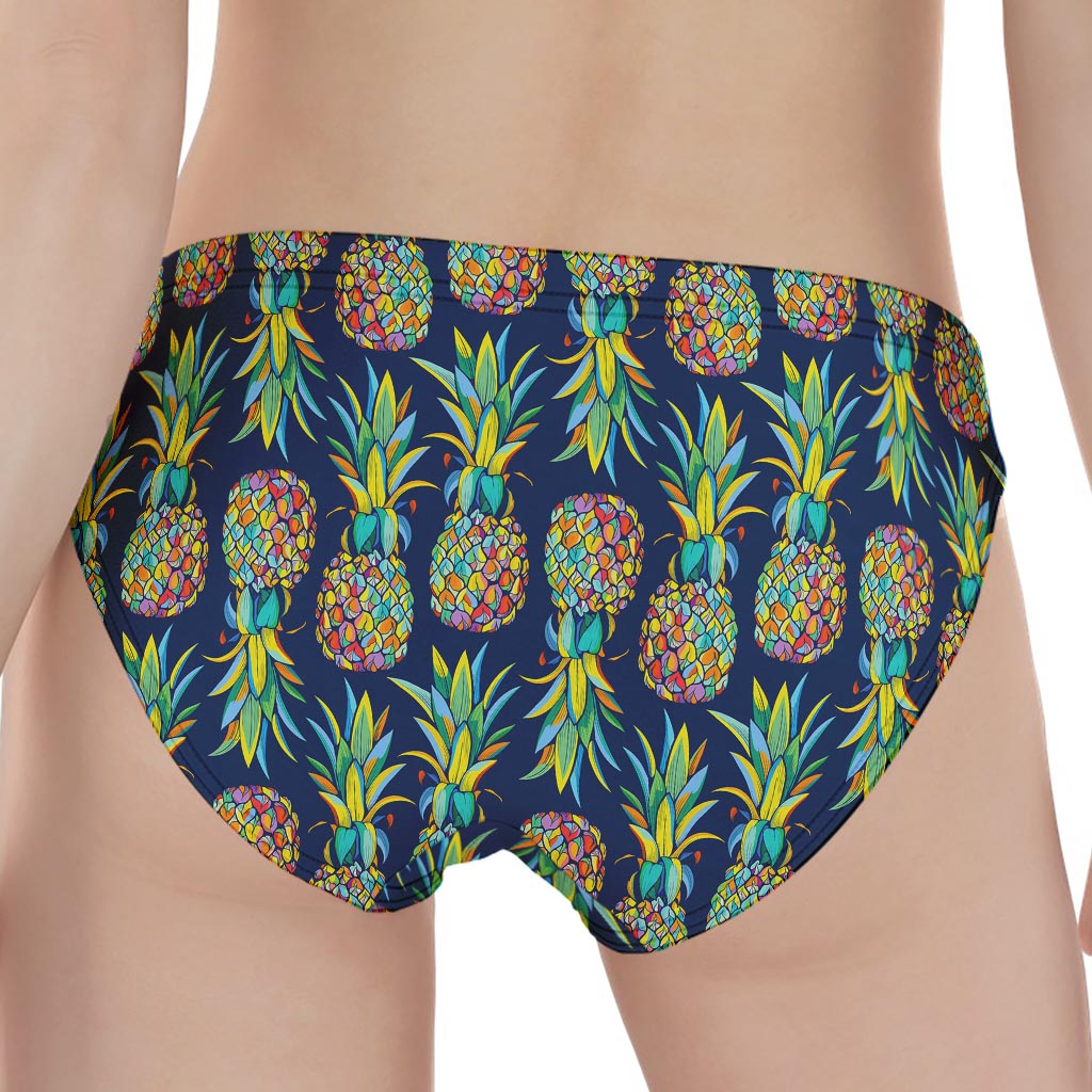 Colorful Pineapple Pattern Print Women's Panties