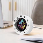 Colorful Pisces Sign Print Alarm Clock