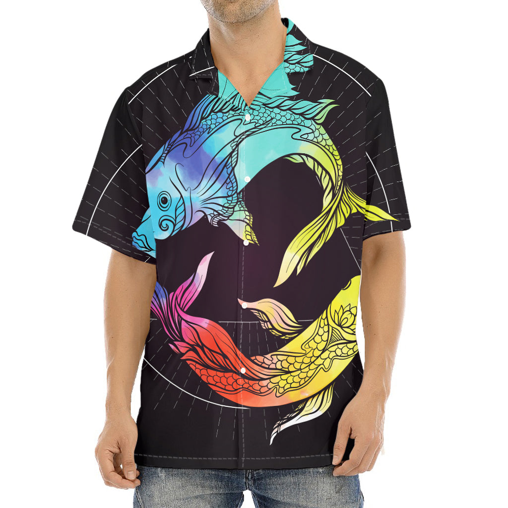 Colorful Pisces Sign Print Aloha Shirt