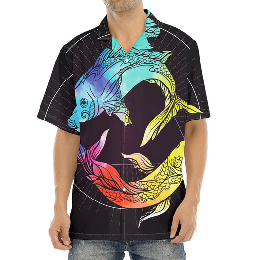 Colorful Pisces Sign Print Aloha Shirt