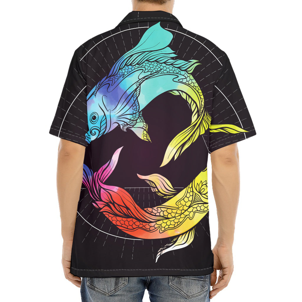 Colorful Pisces Sign Print Aloha Shirt