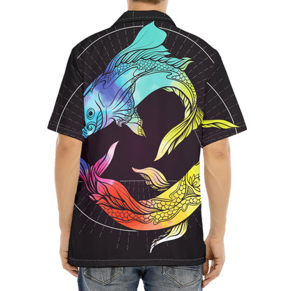 Colorful Pisces Sign Print Aloha Shirt