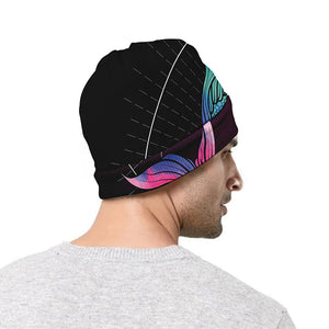 Colorful Pisces Sign Print Beanie