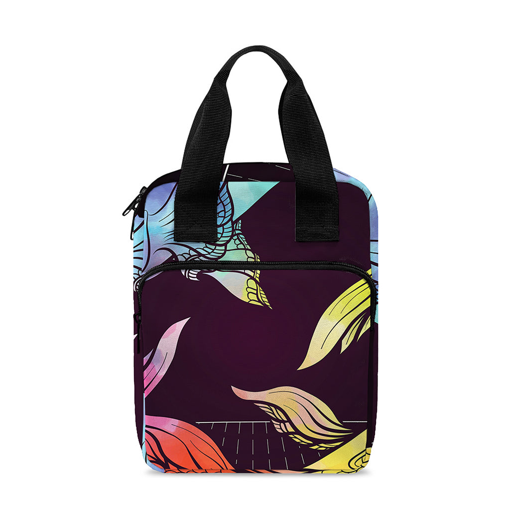 Colorful Pisces Sign Print Bible Tote Bag