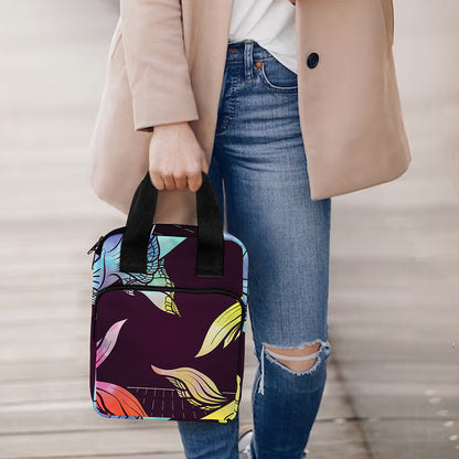 Colorful Pisces Sign Print Bible Tote Bag