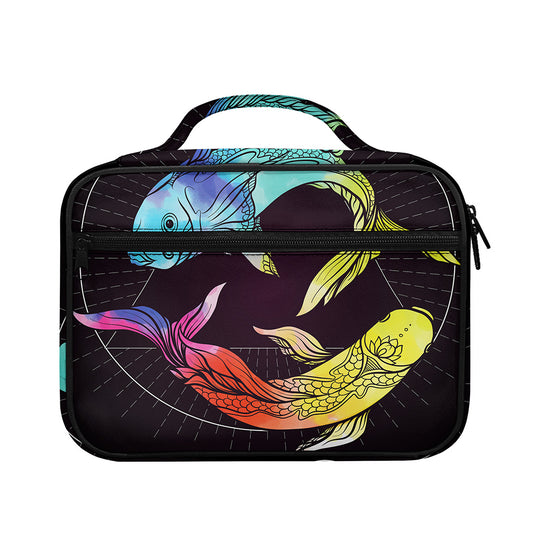 Colorful Pisces Sign Print Briefcase Bible Bag