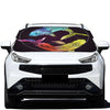 Colorful Pisces Sign Print Car Windshield Snow Cover