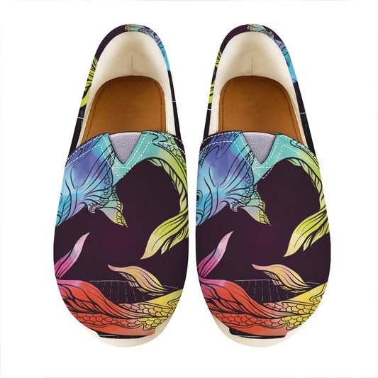 Colorful Pisces Sign Print Casual Shoes