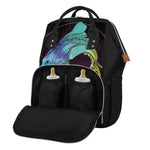 Colorful Pisces Sign Print Diaper Bag