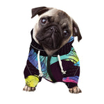 Colorful Pisces Sign Print Dog Zip Up Hoodie