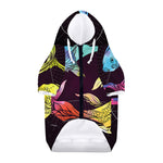 Colorful Pisces Sign Print Dog Zip Up Hoodie