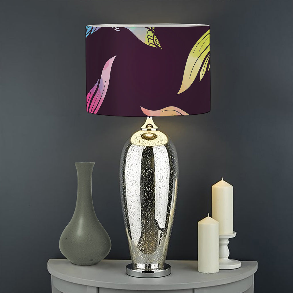 Colorful Pisces Sign Print Drum Lamp Shade