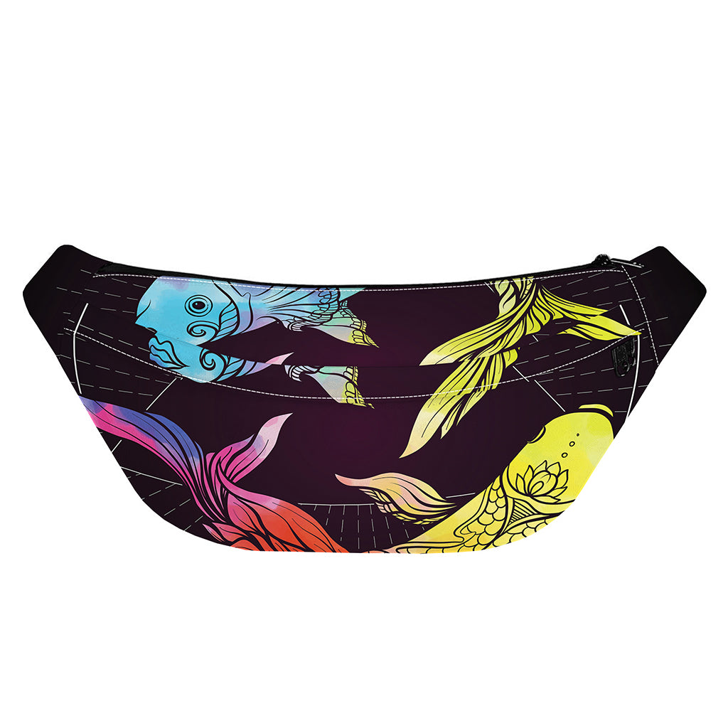 Colorful Pisces Sign Print Fanny Pack