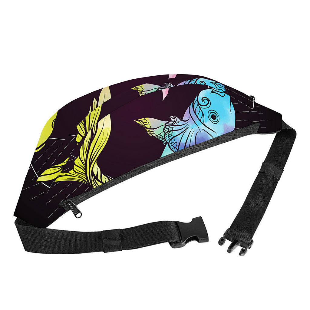 Colorful Pisces Sign Print Fanny Pack
